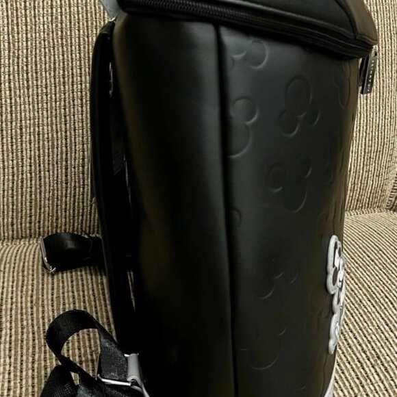 Disney Skinny Dip Mickey Black Faux Leather Backpack Steamboat Willie London main image 5